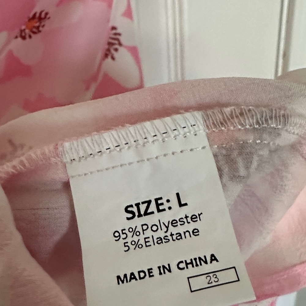 Floral Ruffle Sleeve Blouse - Pink - Picture 3 of 3